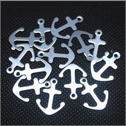 100pcs stainless steel pendants port shape four leaf clover crorss shape flower designs many choices for your