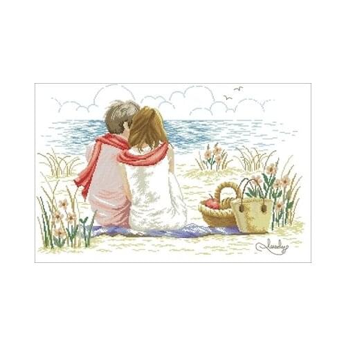 110809 Our Peaceful Time-14CT Needlework,For Embroidery,DIY 14CT Unprinted Arts Cross stitch kits Set Cross-Stitching