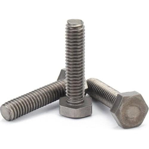 2pcs M3 TA2 titanium external hex head screw outer hexagon screw mechanical bolts bolt rod DIN912 6mm-40mm length
