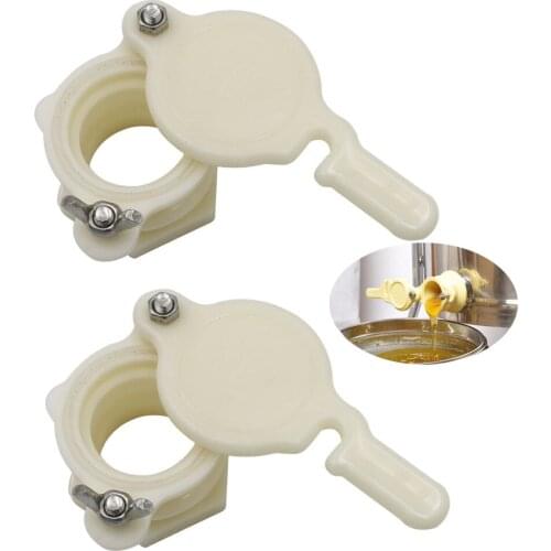 2Pcs Plastic Honey Bottling Door Mouth Honey Gate Honey Valve Honey Tap Beekeeping Bottling Beekeeper Supplies Bee Stoppers Tool