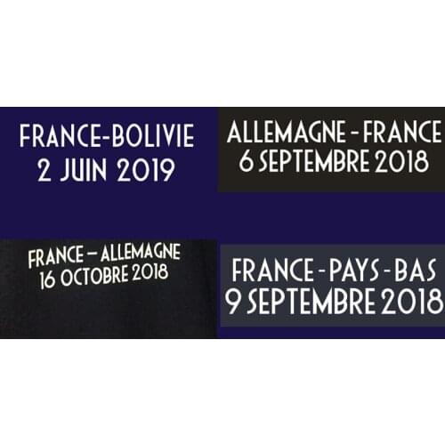 2018 2019 France Match Details France Vs Bolivie Gemrnay Holland Matchday Soccer Patch Badge