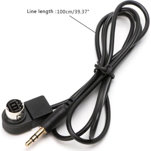 3.5mm Car Aux Input Cable Mini Plug Jack For ALPINE AI-NET MP3 Ornate