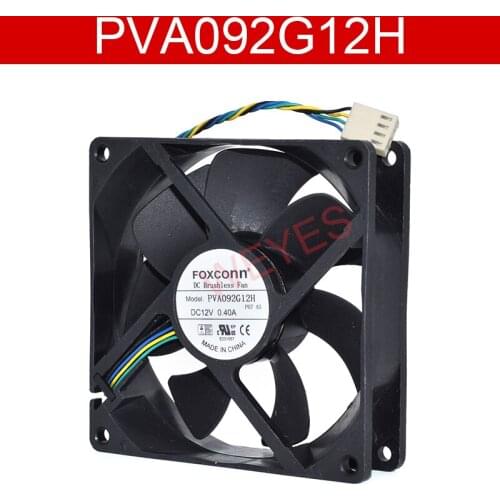 PVA092G12H 12V 0.40A 9025 9CM 4 Wire Temperature Controlled Speed Regulating Fan