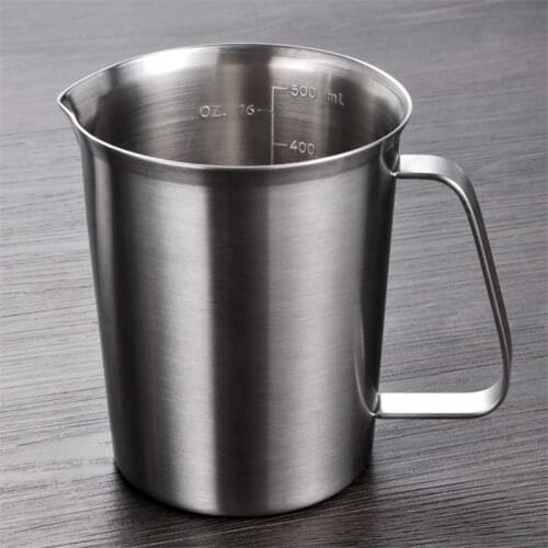 500ml Coffee Measuring Cup Mug Jug Stainless Steel Digital Scale Measure Cup Jar Perfect High quality