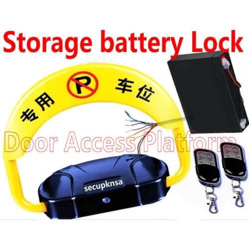 Storage battery powered Remote Control Automatically Car Parking Lock automatic vehicle parking lock access control barrier kit