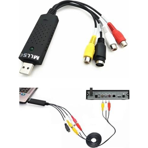 USB 2.0 Audio Adapter Cable Video Grabber Capture TV Tuner Cards Parts for win 7 8 10 32 64 win10