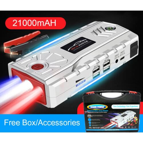 Car Jump Starter 21000mAh Starting Device Battery Power Bank Jumpstarter Auto Buster Emergency Booster Car Charger Jump Start