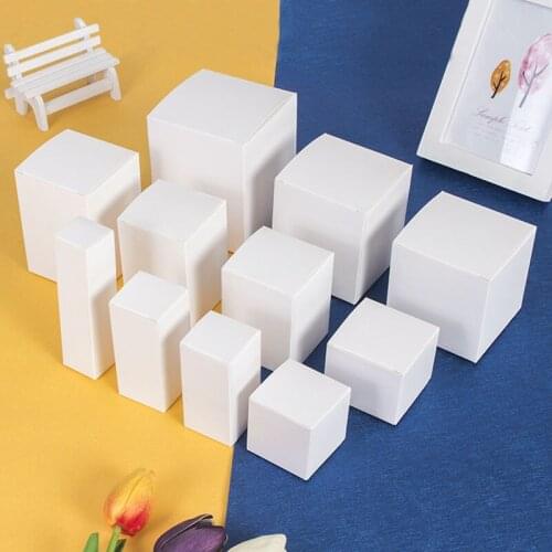 White Paperboard Packaging Box Gift Boxes Wedding Gifts for Guests Chocolate Small Favor Boxes Christmas Birthday Party Gifts