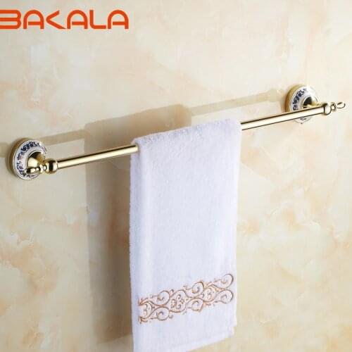 Free shipping BAKALA Fashionable Space Gilded Towel rack Towel rail Towel rod BR-5509