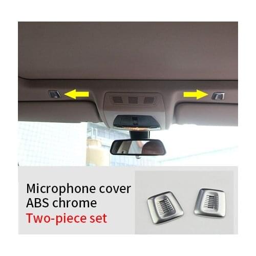 For BMW X7 2019 Microphone cover chrome molding trim 2pcs