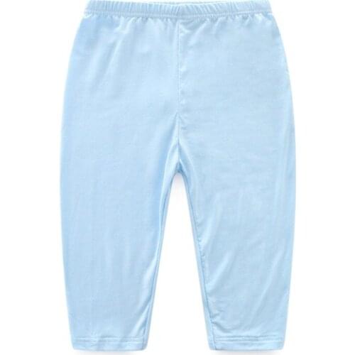 Spring Summer Girls Pure Cotton Ventilate Pant Childrens Comfortable Pants 100-130