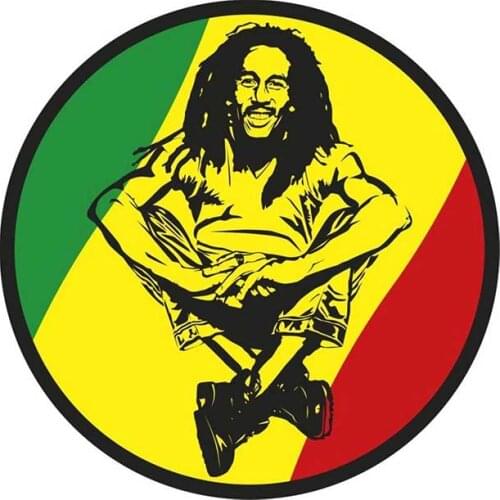 EARLFAMILY 13cm x 13cm for Bob Marley One Love Rasta Car Stickers Waterproof Sunscreen Car Accessoires Graffiti Decals RV Decor