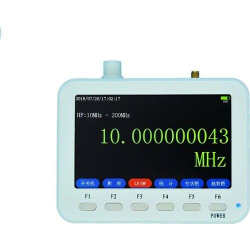 FC-4000 50Hz-4GHz RF Frequency Meter Portable Frequency Counter with 5" Color Display