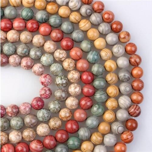 Smooth Natural Coral Stone Bead Gemstone Round Loose Beads 15" 4mm 6mm 8mm 10mm