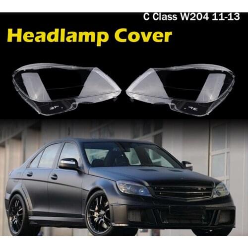 Headlight Clear Lens Lampshade Cover Fit for Mercedes-Benz C-Class W204 C180 C200 C260 2011-2013,head light Shell