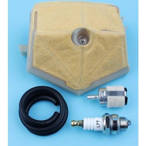 Air Fuel Filter Line Spark Plug Kit For Husqvarna 51, 55, 55 Rancher Chainsaw 503 60 83-01, 503608301, 503898101