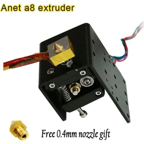 Anet A8 MK8 Extruder kits Motor 3d printer Parts J-head Hotend I3+free 2pcs 0.4mm Nozzles 1.75/3mm abs/pla Fastest Logistics