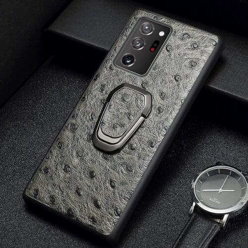LANGSIDI Leather magnetic Case For Samsung Galaxy Note 20 ultra note 10 S20 Plus a51 a71 5g s9 s10 phone case with grip holder