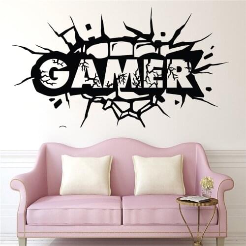 Teen Boy Wall Decoration Poster New Arrival Game Wall Decal Game Room Player Vinyl Art Sticker Room Boy Decal Stickers