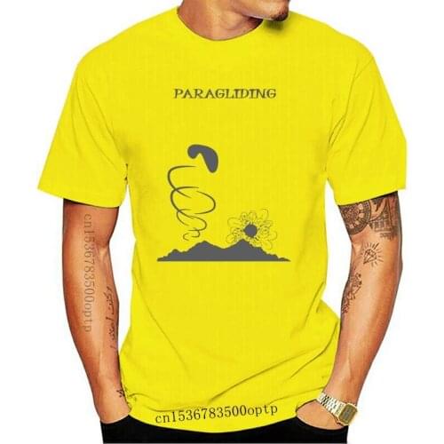 New Paragliding T-Shirt - Sun Round Neck Tee Shirt 2021 Cool Design