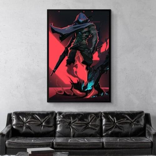 Omen Red Valorant Video Games Canvas Poster Home Wall Painting Decoration (No Frame)