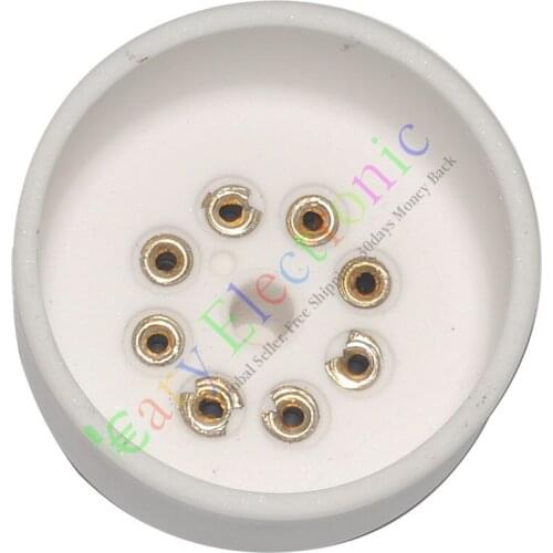 Wholesale and retail 50pc 8pin Silver copper Bakelite tube sockets valve base For KT88 audio amps DIY free shipping