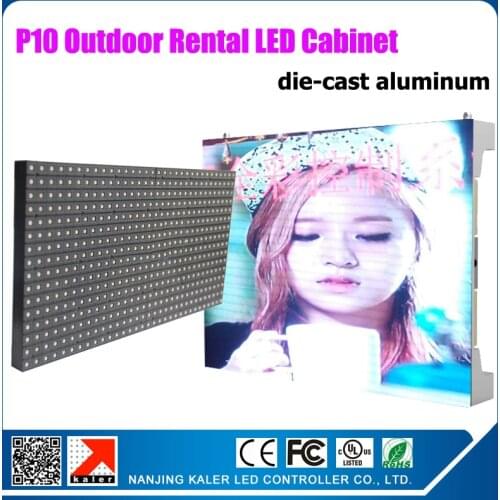 TEEHO Outdoor p10smd led display 0.64x0.64m 25x25inch rental led display video wall with FREE receiving card
