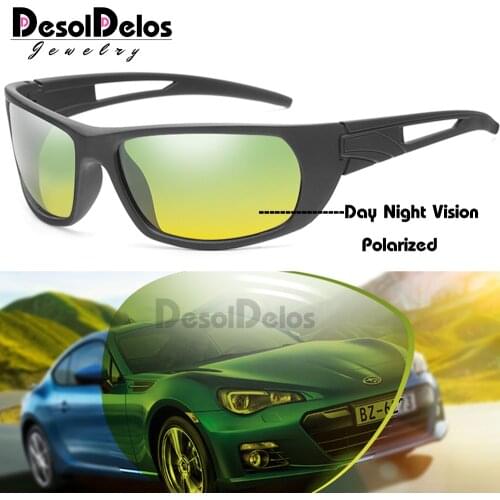 Polarized driving eyeglasses night vision goggles anti glare shining polarized sunglasses Day and night glasses oculos de sol