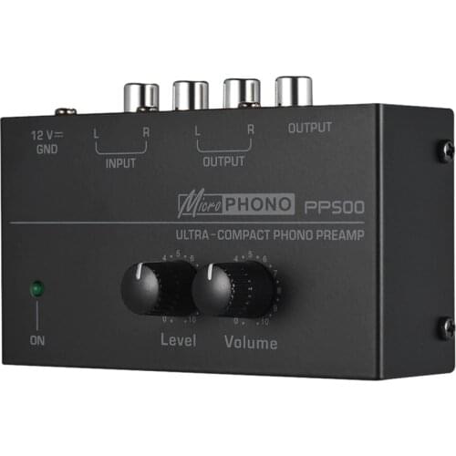 PP500 Ultra-compact Phone Preamplifier Phono Preamp Bass Treble Balance Volume Tone EQ Control Board