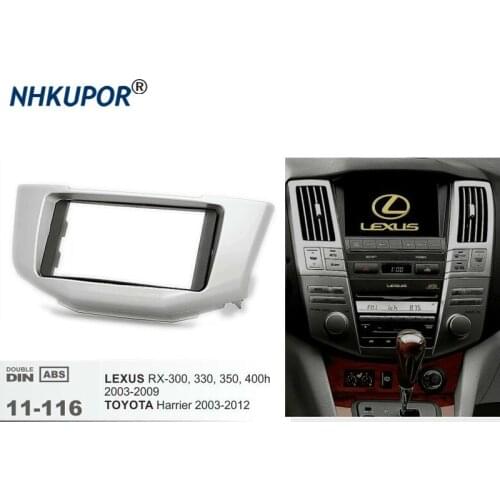 Car Radio Fascia Dash Install Fitting Trim Kit For LEXUS RX-300/330/350/400h 2003-2009/TOYOTA Harrier 173*98mm/200*100mm 11-116
