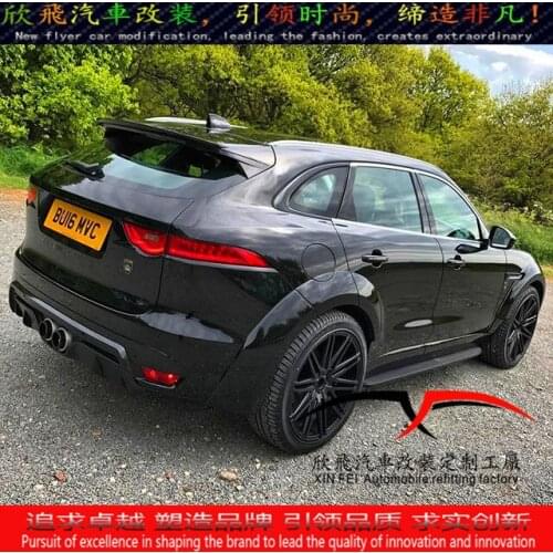Applicable to F-pace Jaguar Refits Body Wheel Eyebrow Side Skirt Tail，Middle Net Exhaust Hub，Wide Body，Large Surrounding，Sma