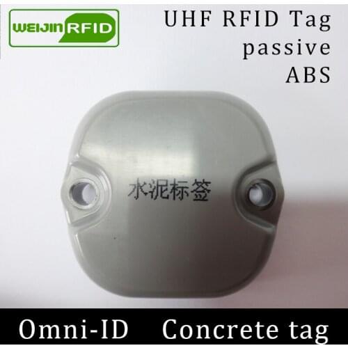 UHF RFID Concrete tag omni-ID metal 915mhz 868mhz Impinj Monza4QT EPCC1G2 6C durable ABS smart card passive RFID beton tags
