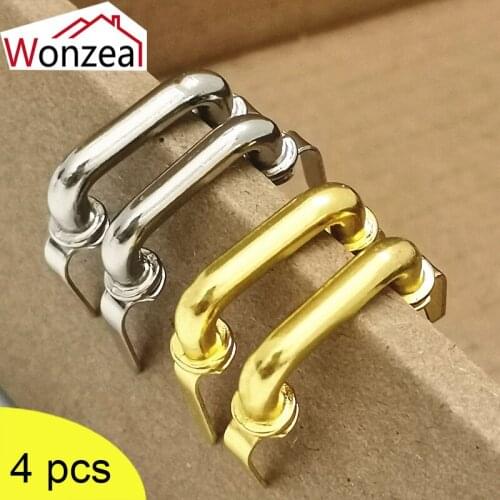 Wonzeal Simple Style Golden Small Round Drawing Handle Kitchen Cabinet Wardrobe Door Drawer Furniture Drawer Handle Hardware