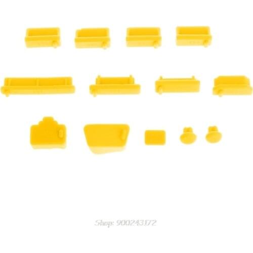 13PCS Anti-Dust Plugs Soft Silicone Data Port USB Protector Set Laptop Jacks Dustproof Cover Stopper Cover PC S15 20 Dropship