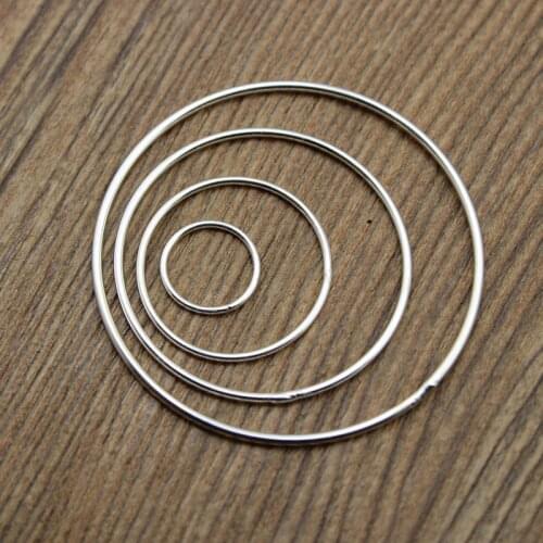 925 Sterling Silver Closed Jump Rings Jewelry Findings Components, DIY Jewelry 925 Silver Findings Earring Connectors Making