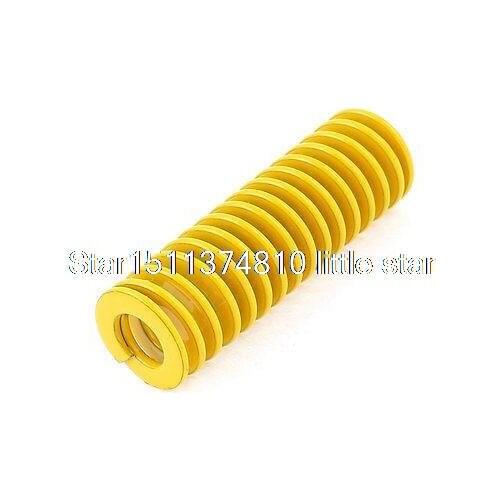 Yellow Alloy Steel Light Load Press Compression Die Spring 16x8x50mm