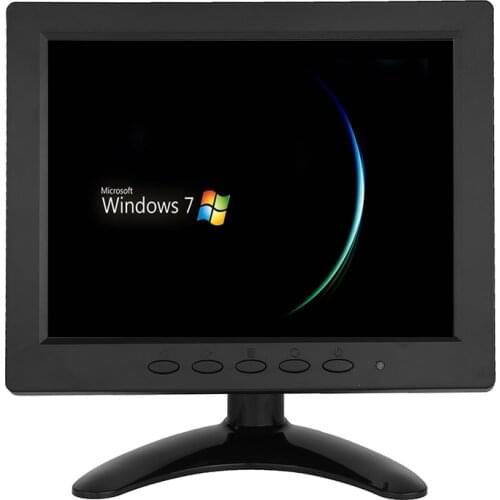 ZHIXIANDA H1208 8 Inch 4:3 Screen Ratio 1024*768 Home Security HD CCTV Computer Monitor With Multi Interface