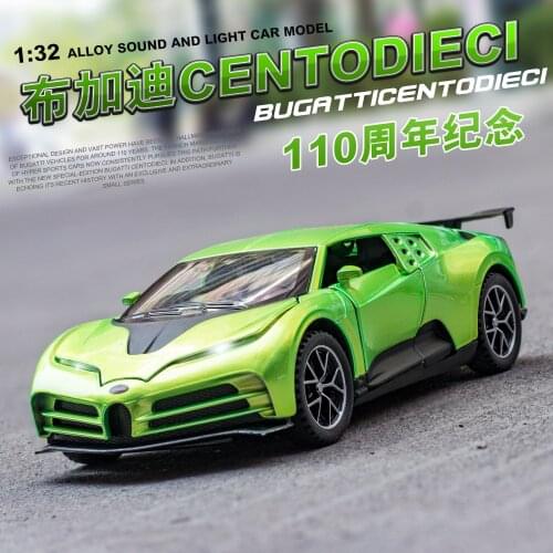 1:32 Bugatti Centodieci Diecasts & Toy Vehicles Toy Metal Toy Car Model Wheels High Simulation Pull Back Collection Kids Toys