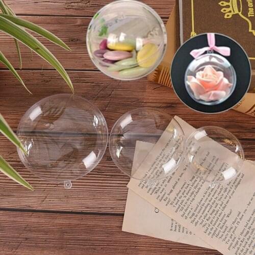 1pc Creative Mold Clear Plastic Bath Bomb Molds Crafting Mold Fillable Ball Ornament Christmas Ball DIY Bathing Tool Accessories