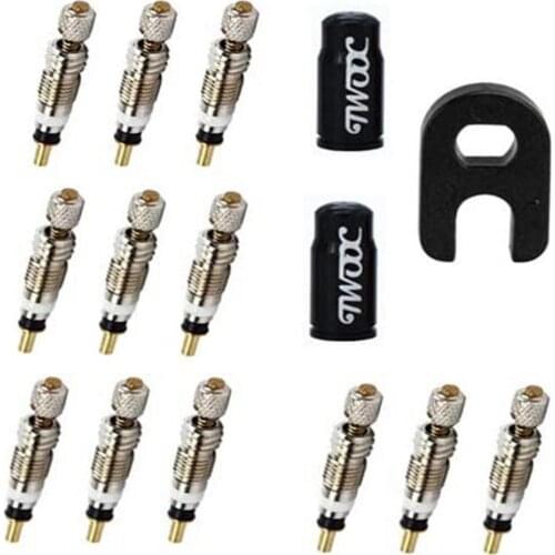 26PCS Bicycle Valve Core Tem Style Tyre Valve Core For Tubeless Road Bike Bicycle Valve Presta Core Presta Valve Brass Core