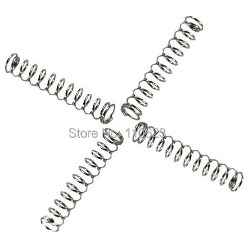 4pcs 3D Printer parts DIY Ultimaker Spring print head springs Reprap Leveling heat bed springs 0.5*30mm long