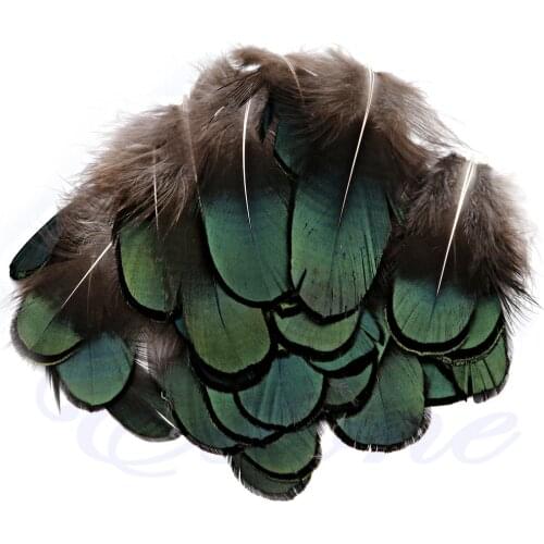 50Pcs Beautiful Natural Pheasant Feathers for Craft Sewing Millinery Costume DIY