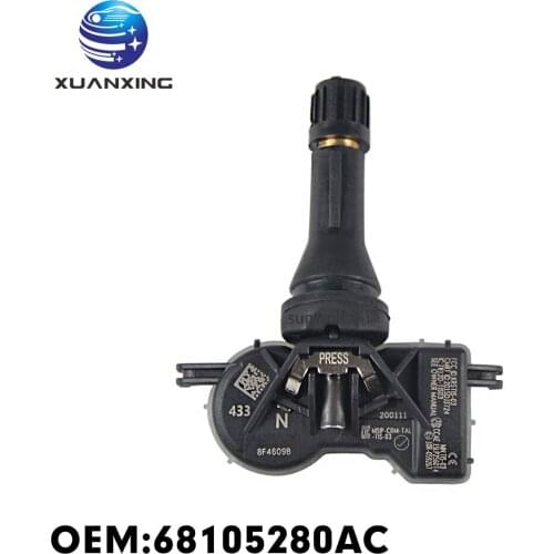 68105280AC Tire Pressure Sensor Monitoring System TPMS 433Mhz For DODGE DART Chrysler 200 Jeep