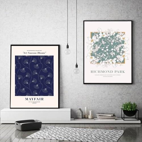 Nordic Abstract Picture Richmond Park Canvas Painting Wall Art Plants Flowers Mayfair Posters Prints for Living Room Home Decor