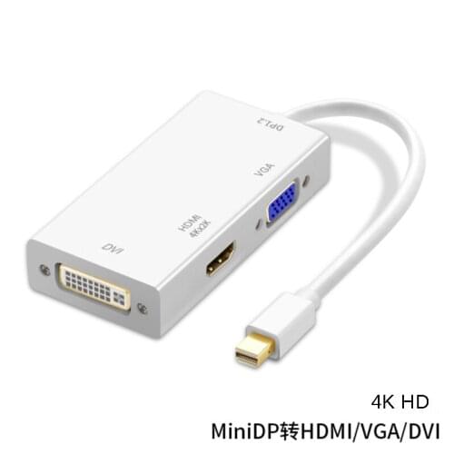 3 in 1 Mini DP DisplayPort to HDMI-compatible VGA DVI Adapter Mini DP Cable Converter for MacBook Pro Air Mini DisplayPort