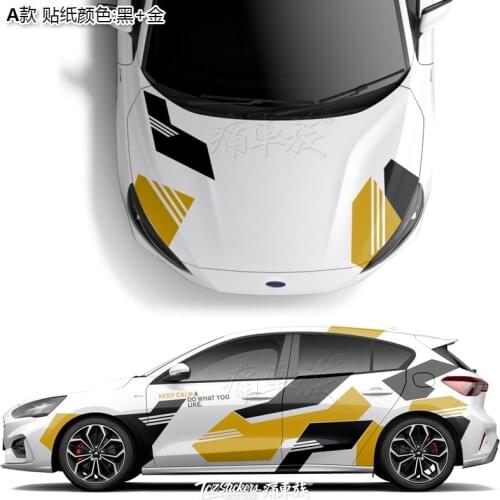 Car stickers For Ford Focus 2019 body color decals Focus appearance decoration modified personality stickers film