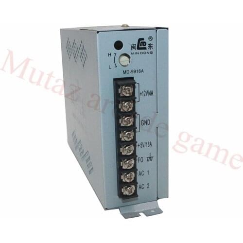 1PC 5V 16A / 12V 4A Arcade adjust Switching Power Supply box MD9916A Arcade Pinball Jamma Multicade for JAMMA Arcade machines
