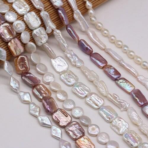 Natural Freshwater Pearl Beaded High Quality Irregular Beads for Women Jewelry Making Charm DIY Necklace Bracelet Accessories
