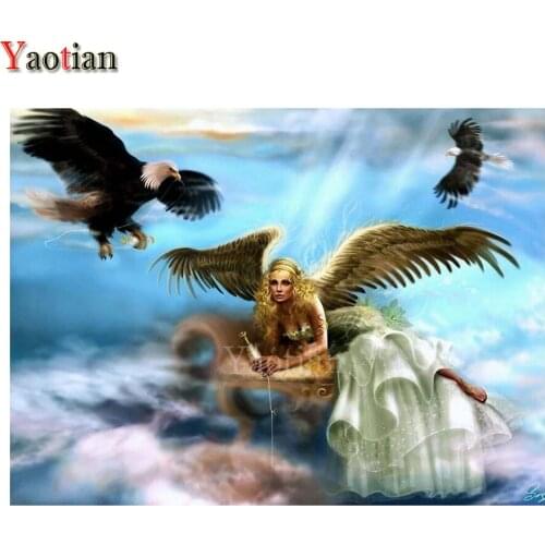 Diy diamond painting Angel Girl Eagle 5d diamond embroidery full rhinestones diamond mosaic,home decor,square/round drills