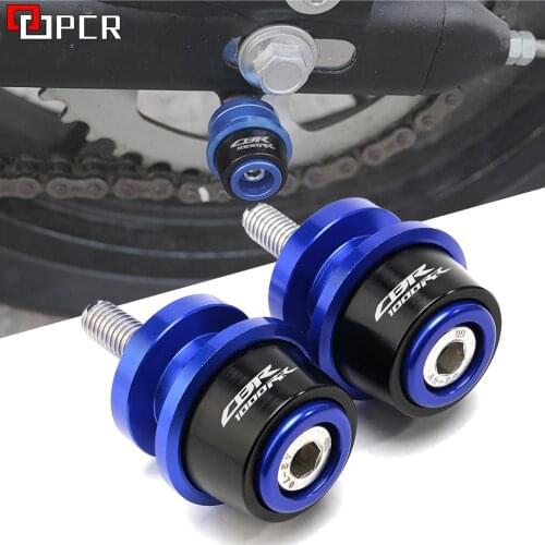 For Honda CBR 1000RR 2004 - 2015 2016 2017 CBR1000RR 8MM Motorcycle Swing Arm Sliders Spools Screws Swingarm Stand Paddock